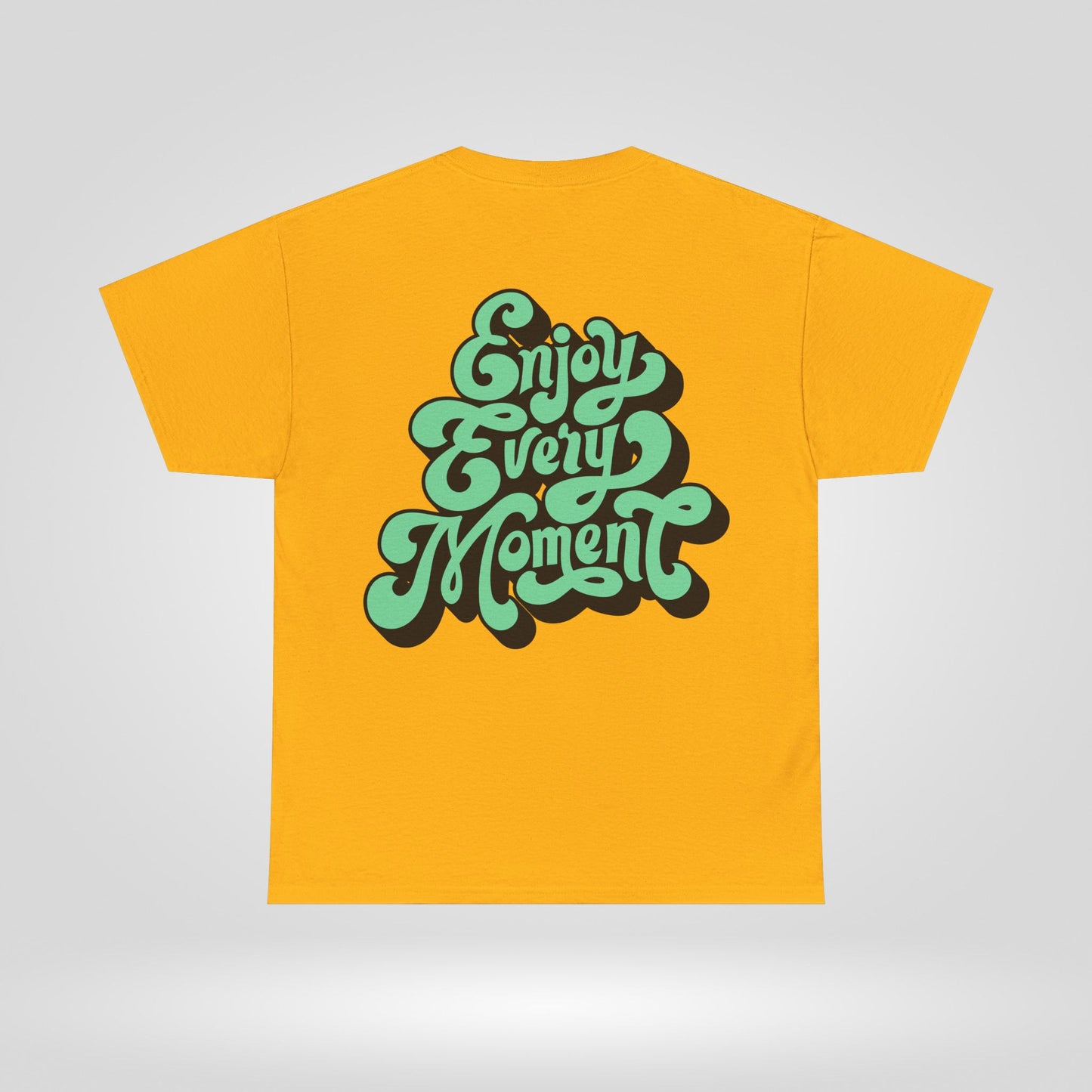 Enjoy Every Moment Unisex Heavy Cotton Tee - Casual Comfort Tee, Graphic Shirt, Everyday Wear, Gift for Friends, Minimalist Style