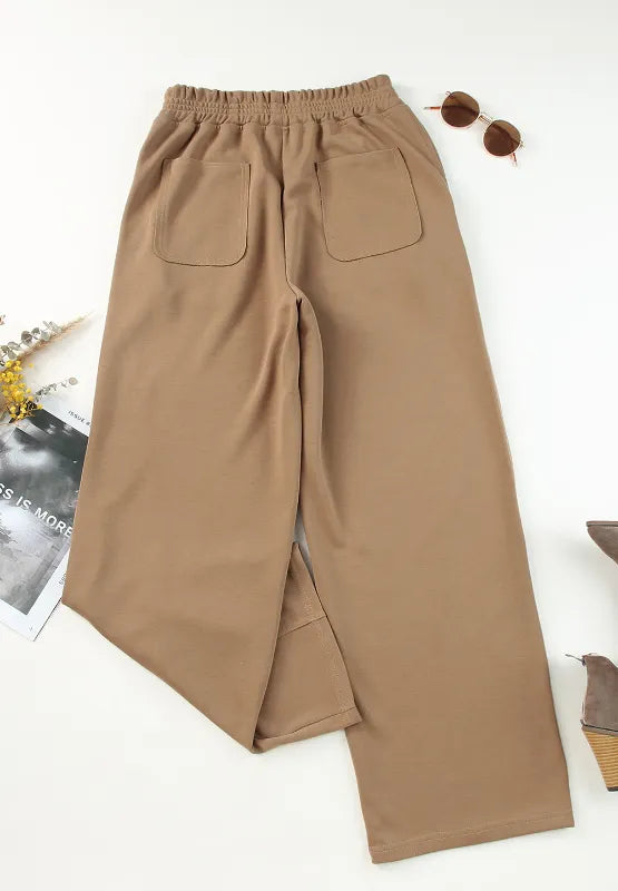 Elastic Waist Sweatpants with Pockets - Roe Creation