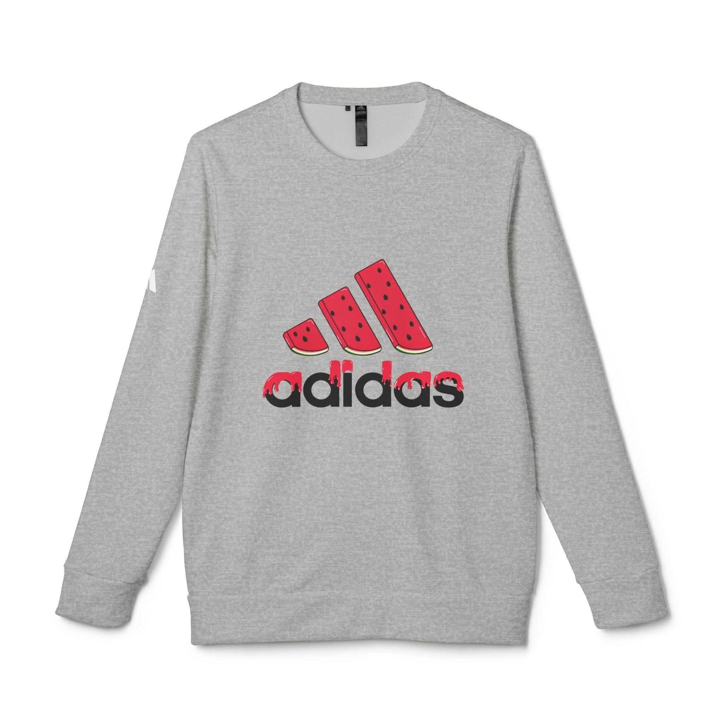Original Adidas Watermelon Unisex Fleece Sweatshirt | Trendy Casual Wear, Summer Vibes, Gift for Him/Her, Outdoor Style, Sporty Look.