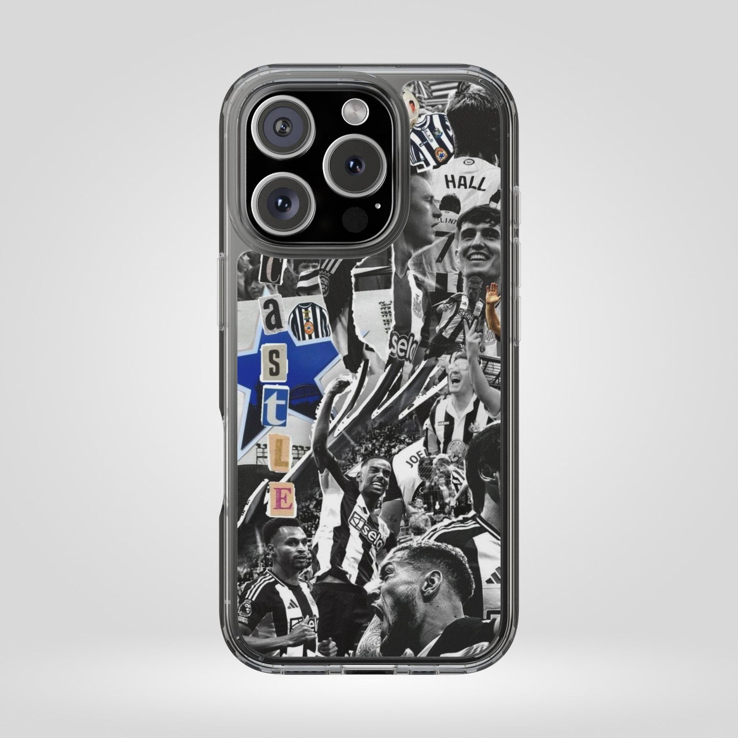 Newcastle United Clear iPhone Case - Fan Merchandise for Sports Enthusiasts