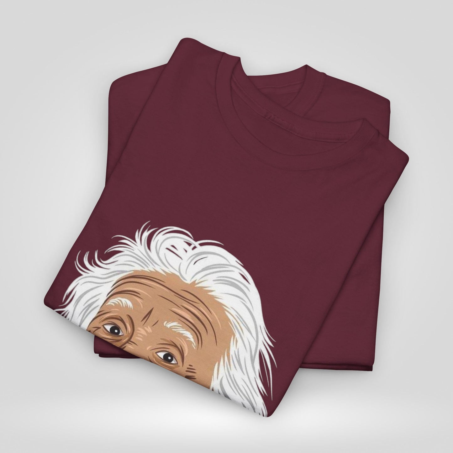 Funny Einstein Unisex Heavy Cotton Tee - Perfect for Science Lovers and Gift Giving