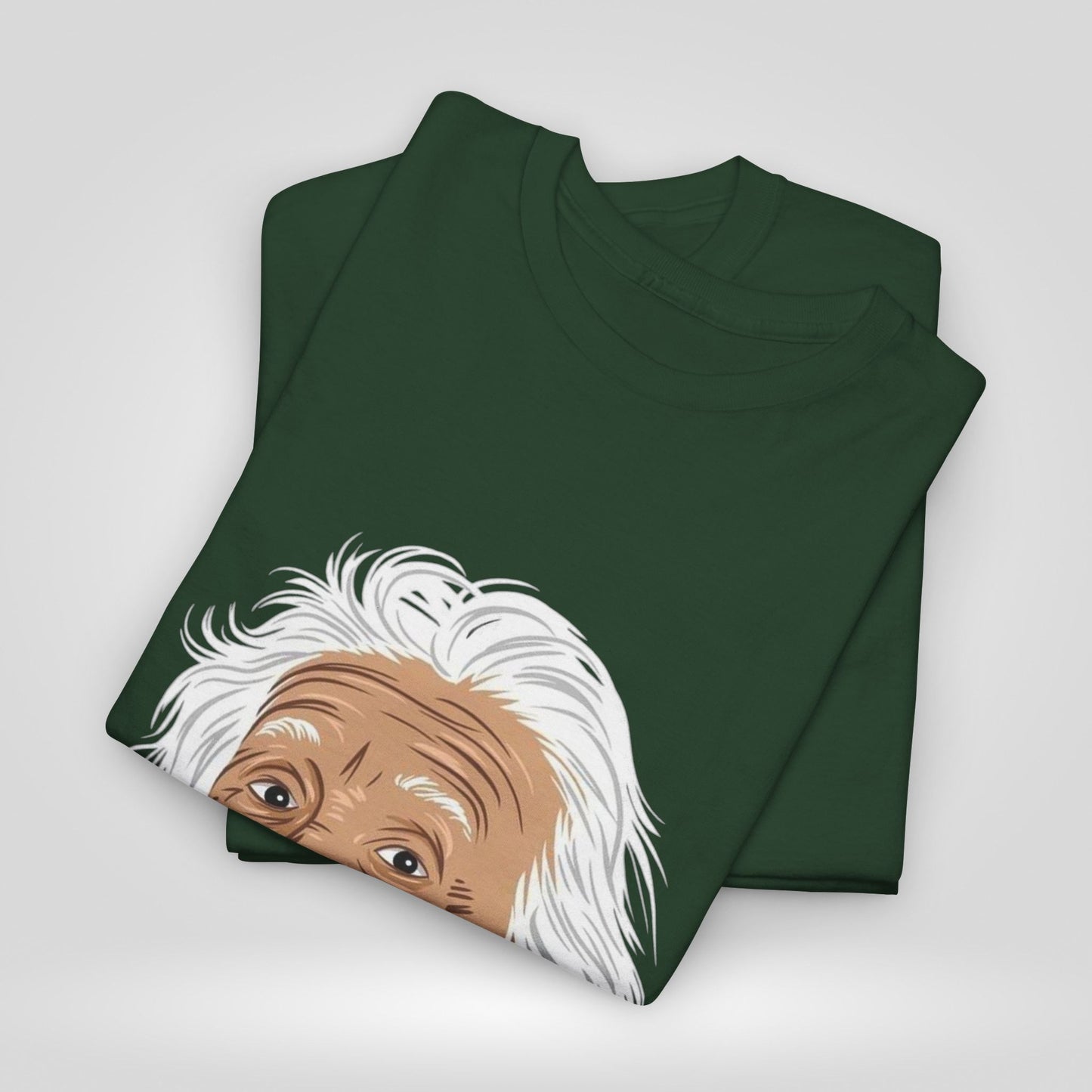Funny Einstein Unisex Heavy Cotton Tee - Perfect for Science Lovers and Gift Giving