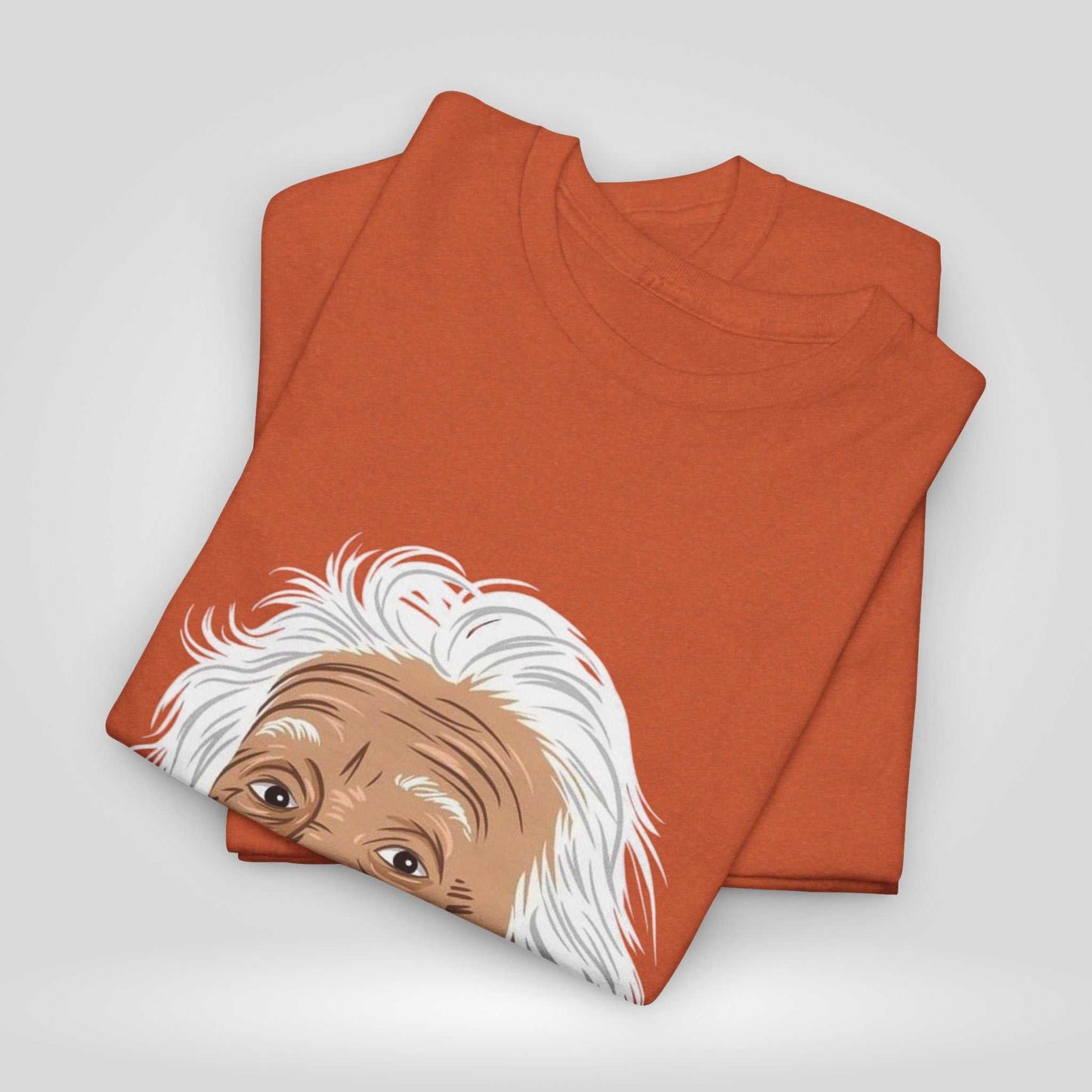 Funny Einstein Unisex Heavy Cotton Tee - Perfect for Science Lovers and Gift Giving