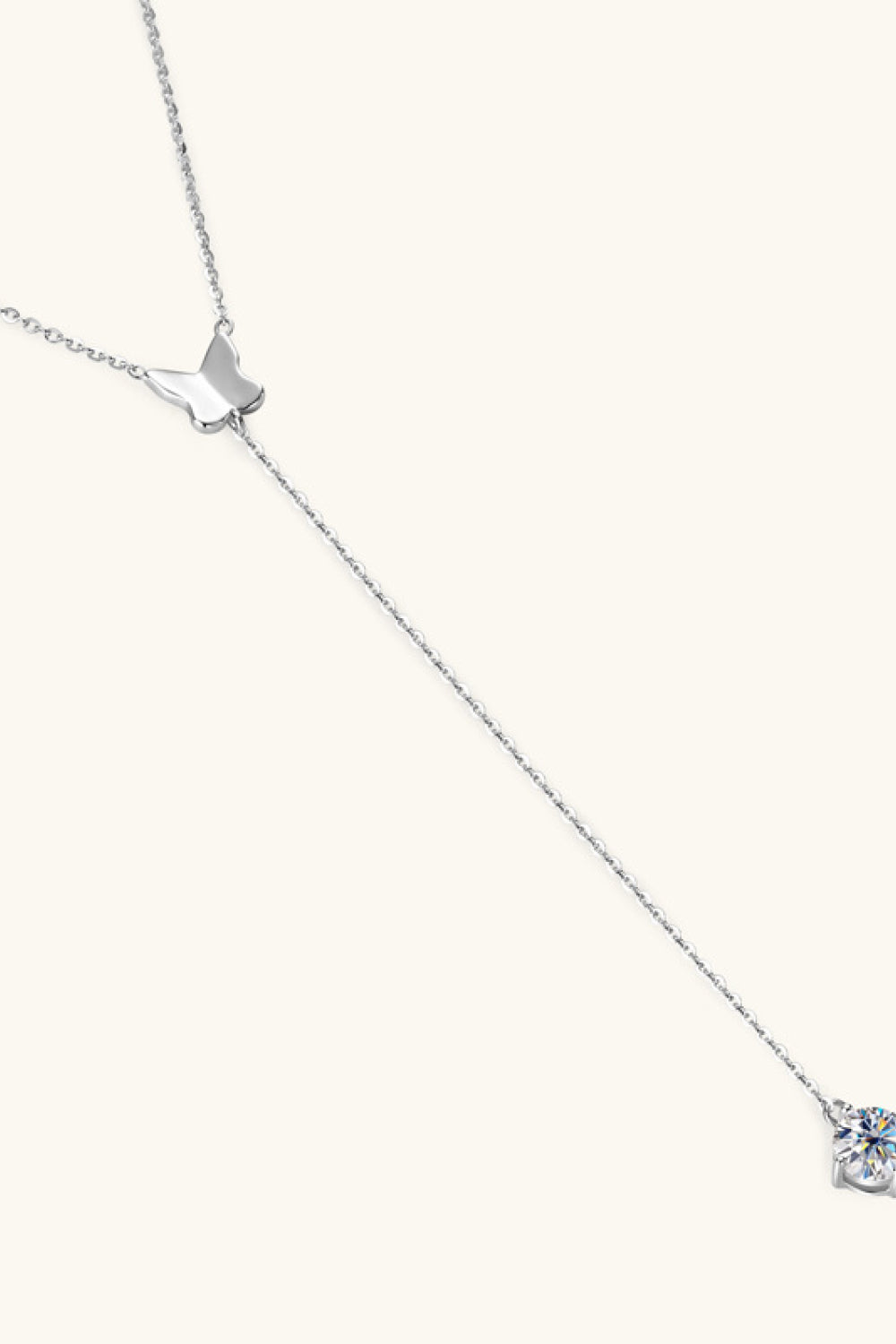 1 Carat Moissanite 925 Sterling Silver Necklace - Roe Creation