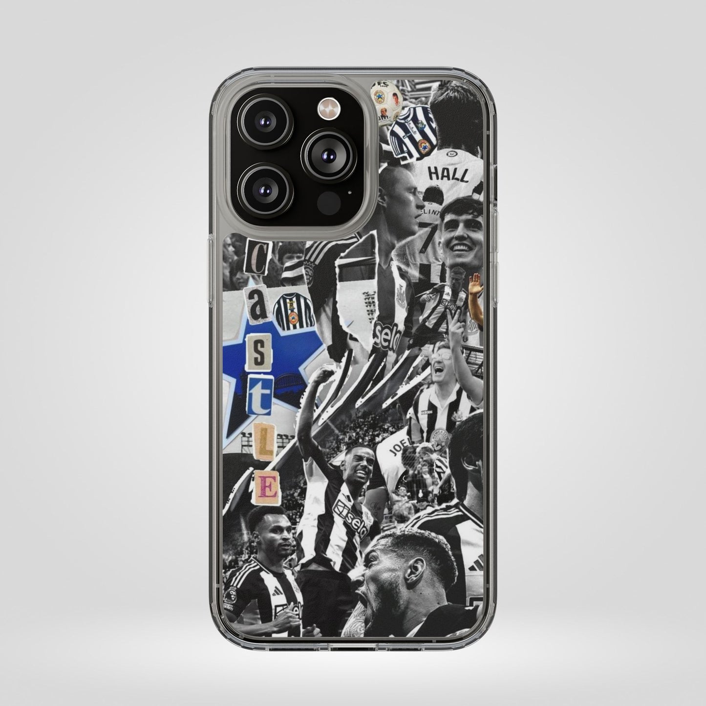 Newcastle United Clear iPhone Case - Fan Merchandise for Sports Enthusiasts