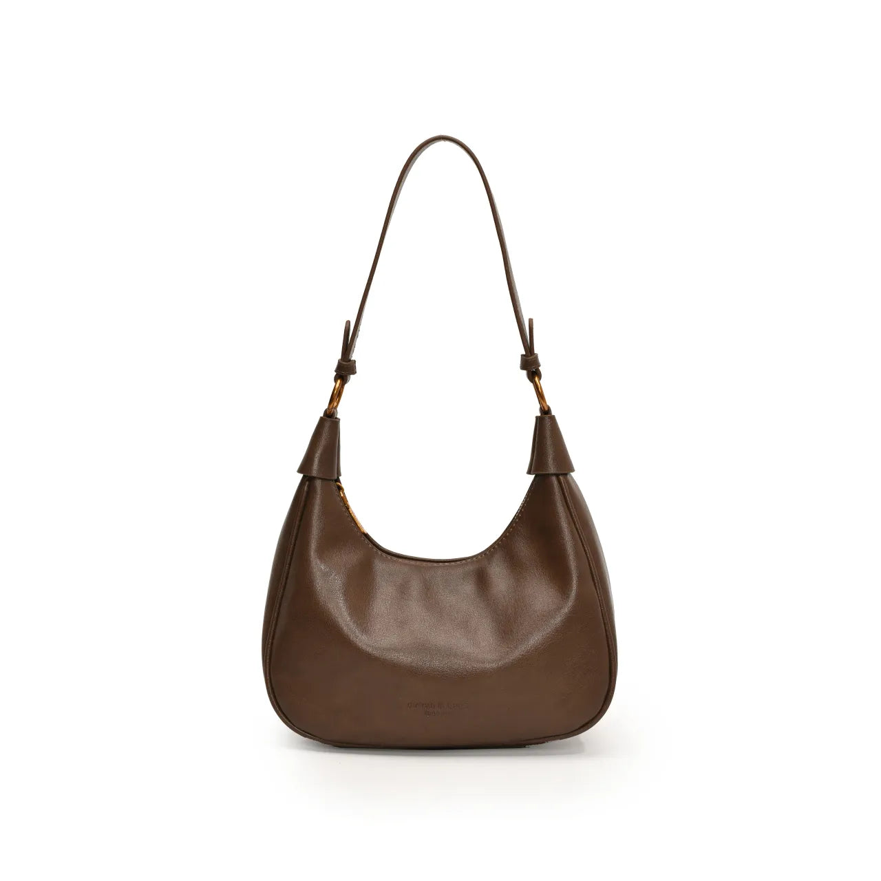 Curved Leather Shoulder Bag - Roe Creation