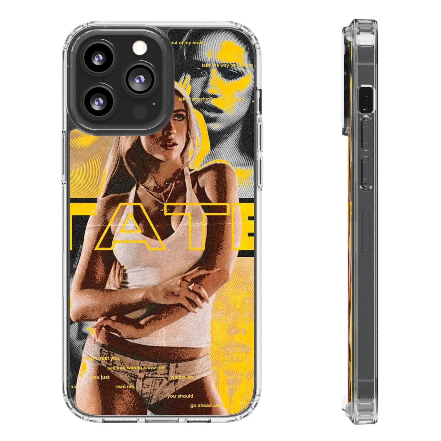 Funky Graphic Clear iPhone & Samsung Case - Stylish Protection for Trendsetters