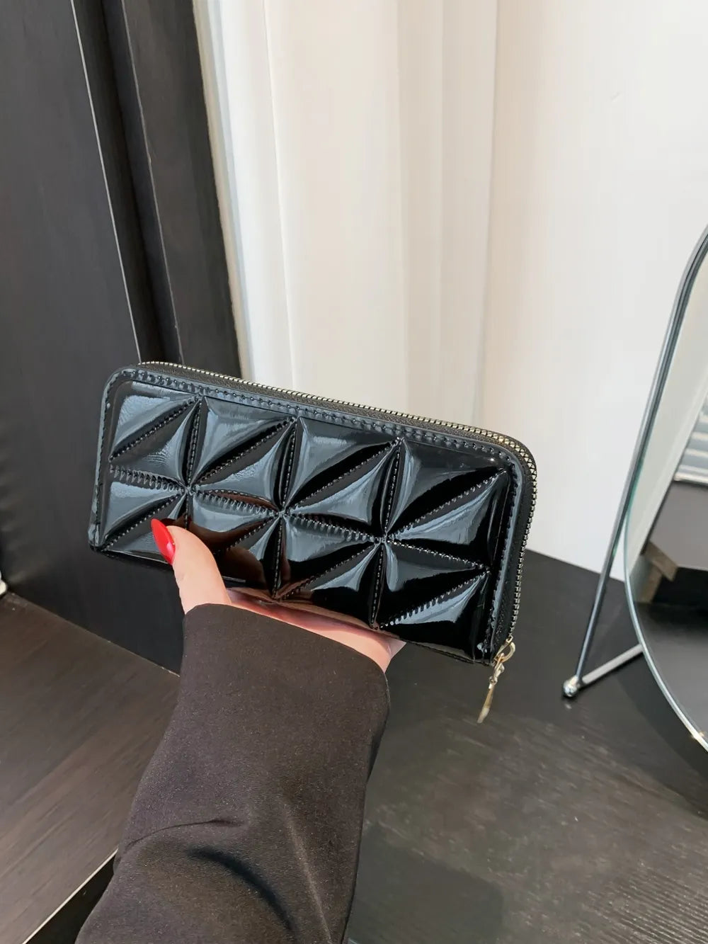 PU Leather Solid Color Wallet - Roe Creation
