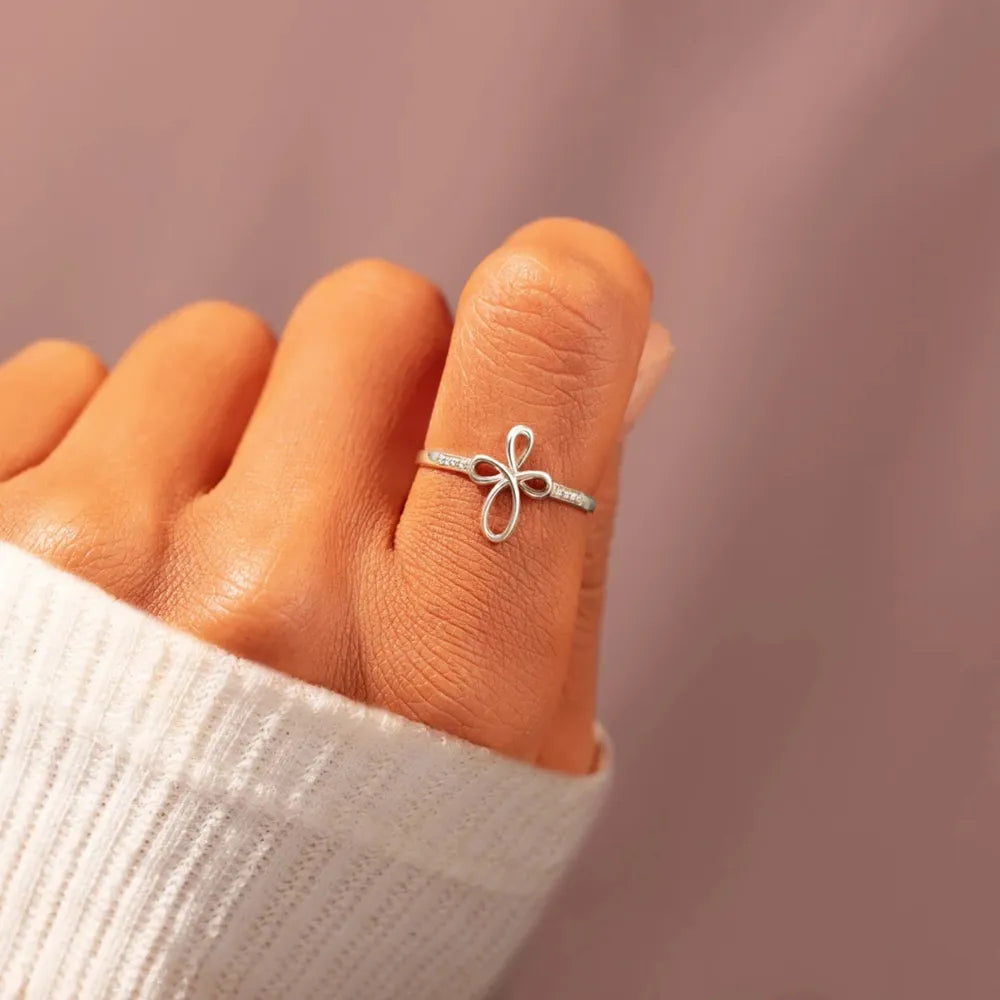 925 Sterling Silver Geometric Ring - Roe Creation