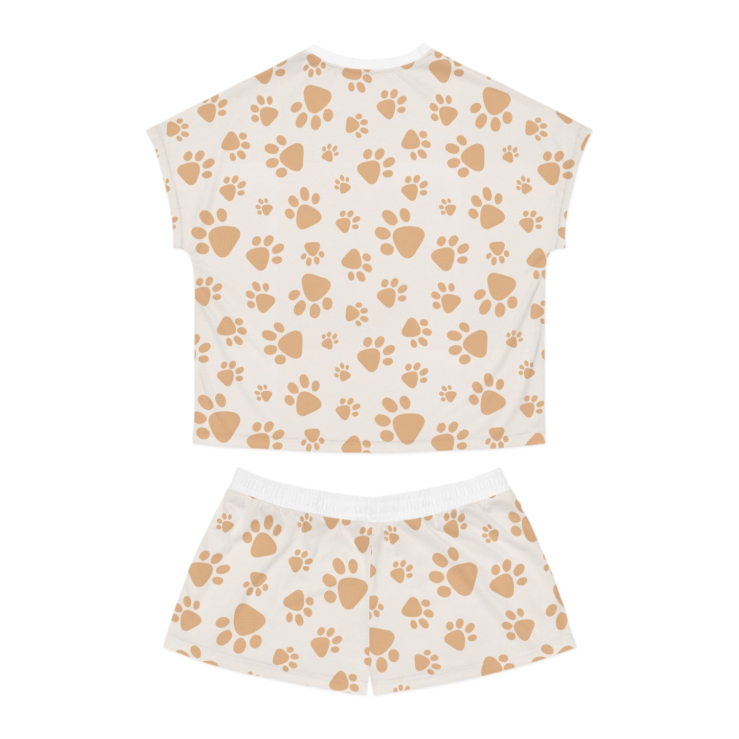 Cozy Women's Pajama Set - Cute Pet Paw Print, Sleepwear, Gift for Pet Lovers, - Roe Creation