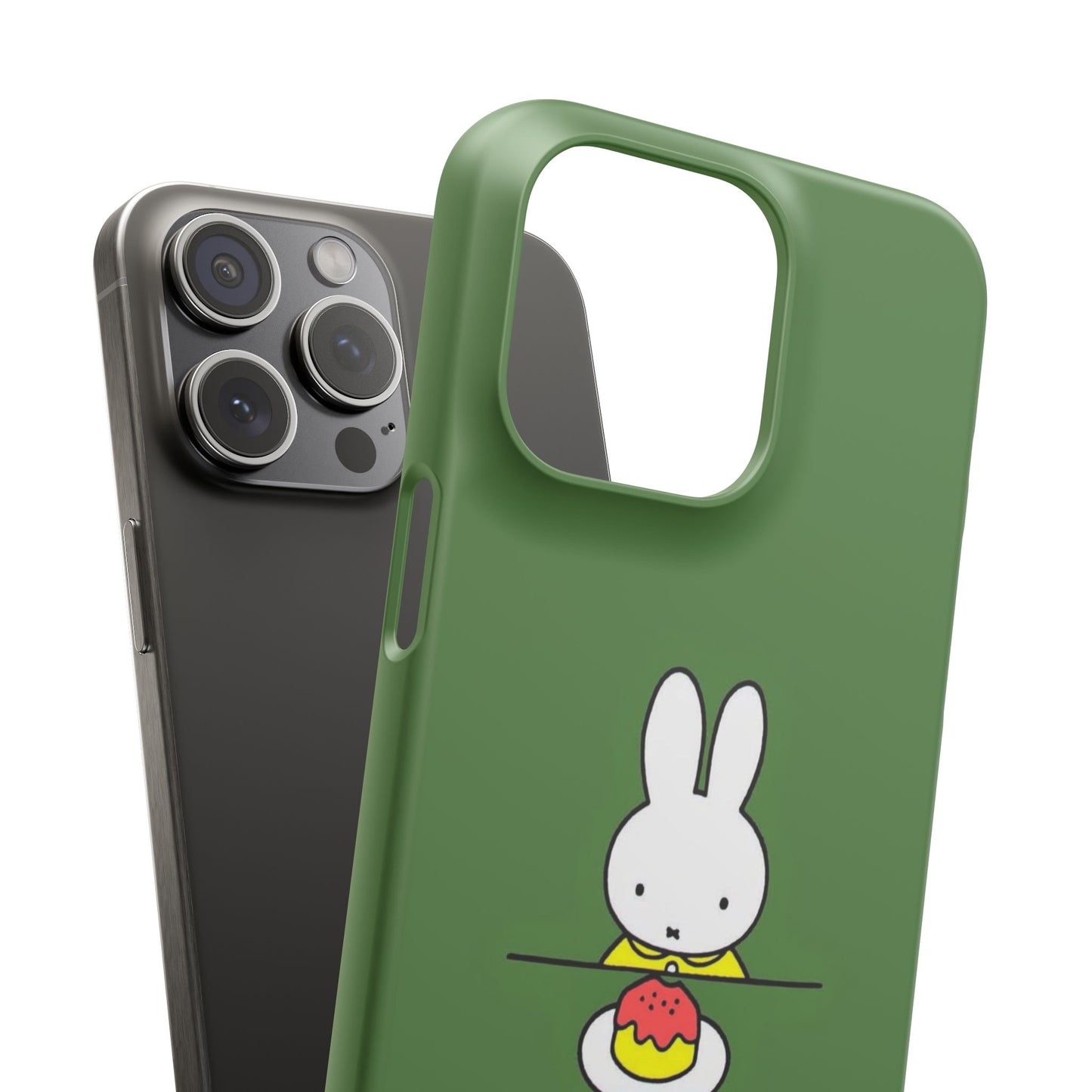 Miffy Phone Case, Snap Case, Green Miffy - iPhone, Samsung