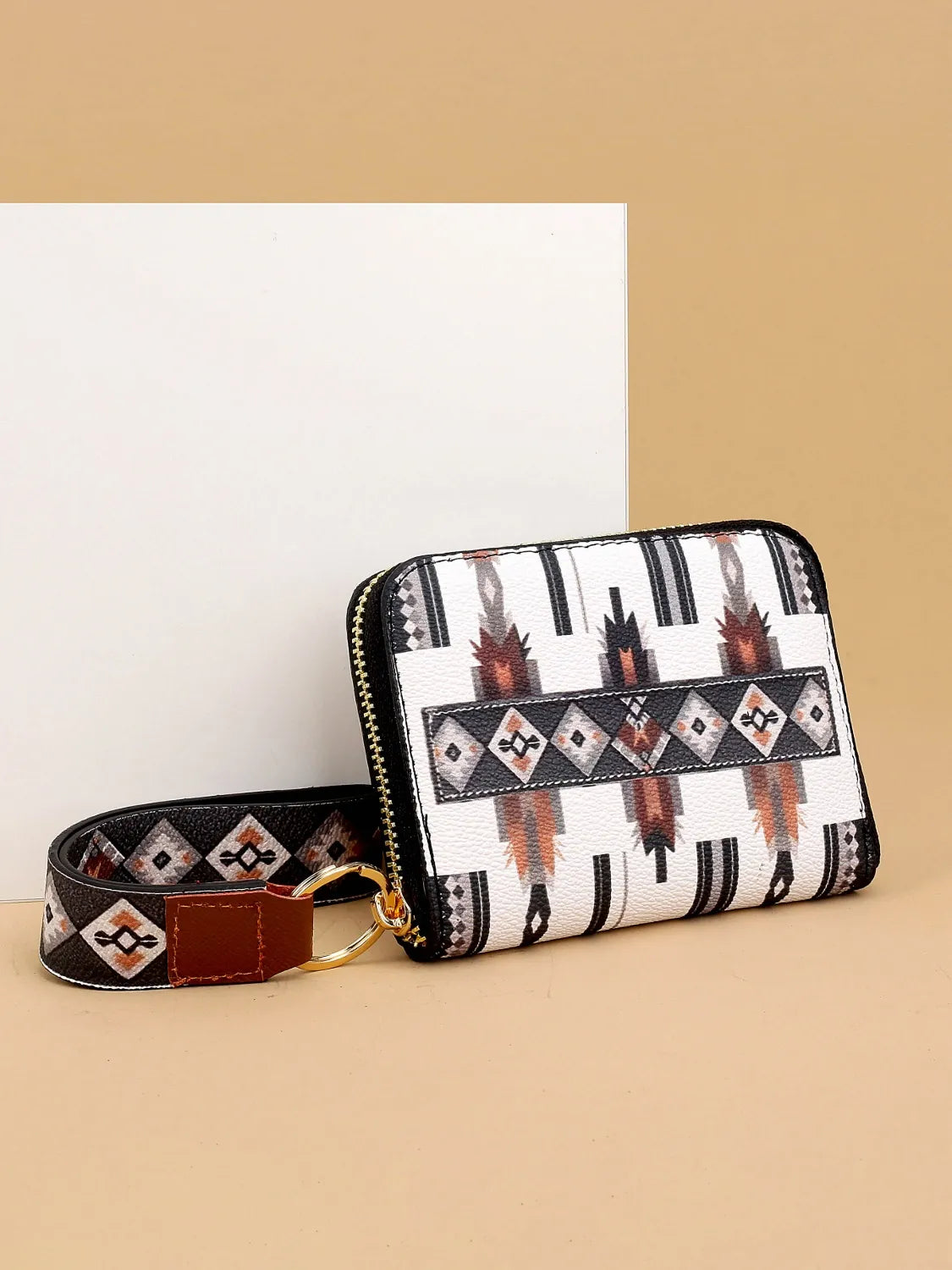 Geometric PU Leather Wallet - Roe Creation
