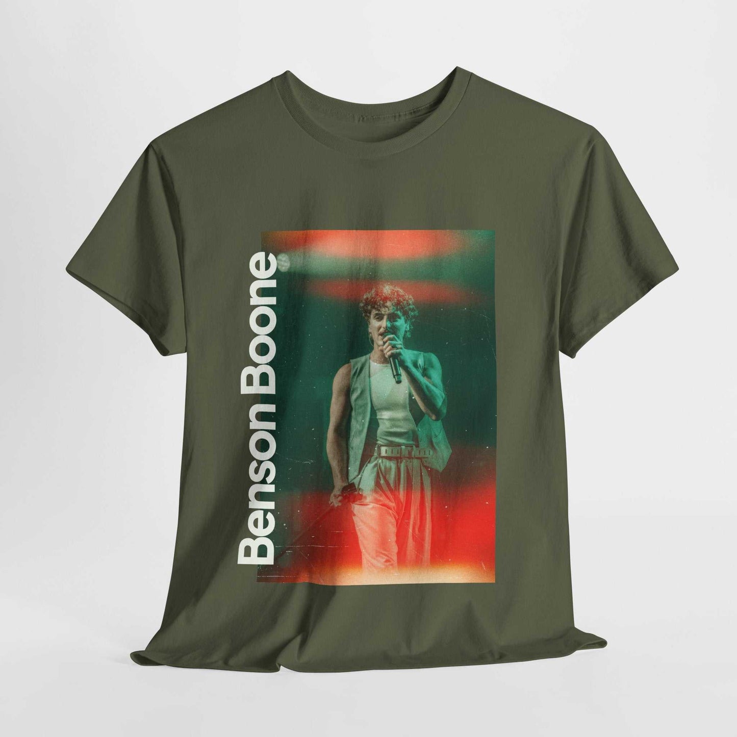 Benson Boone Unisex Heavy Cotton Tee - Retro Music Vibe Graphic T-Shirt