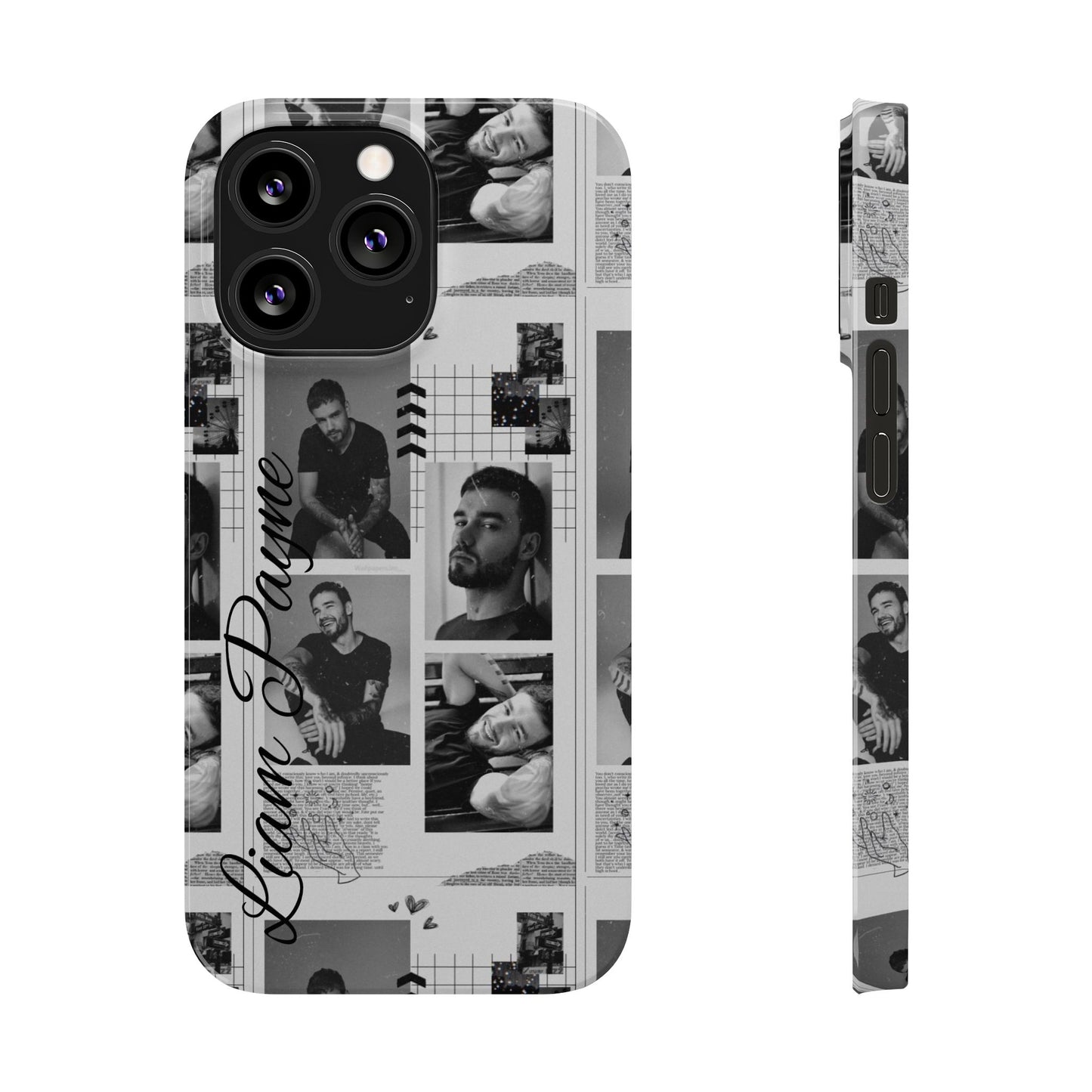 Liam Payne Slim Phone Case - Personalised Collage Design