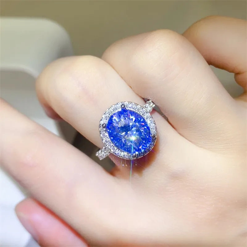 5 Carat Moissanite 925 Sterling Silver Ring - Roe Creation