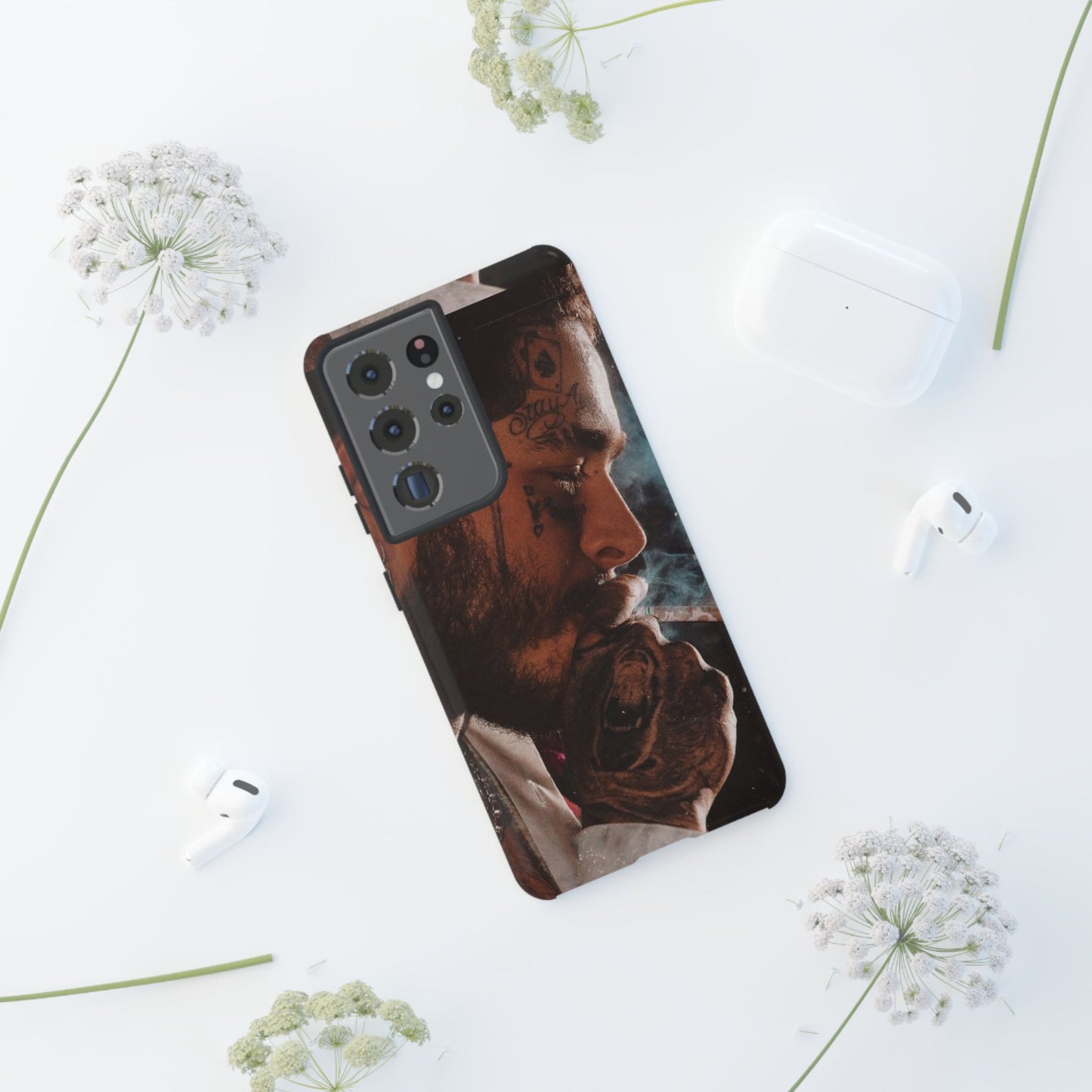 Post Malone Tough Cases for Fans - Artistic Phone Case with Smoky Vibe
