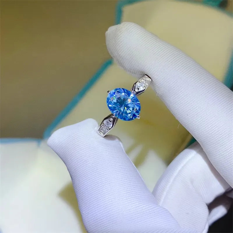 2 Carat Moissanite 925 Sterling Silver Ring - Roe Creation