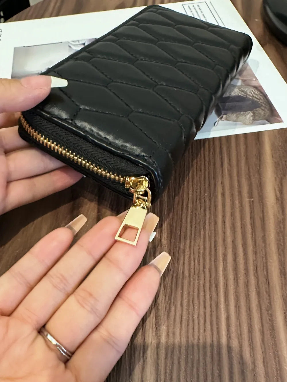 PU Leather Solid Color Wallet - Roe Creation