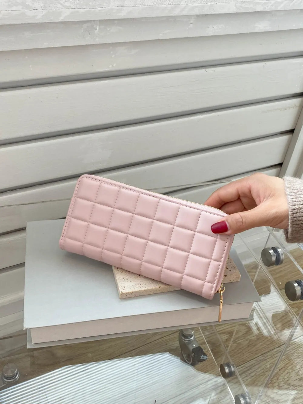 PU Leather Solid Color Wallet - Roe Creation