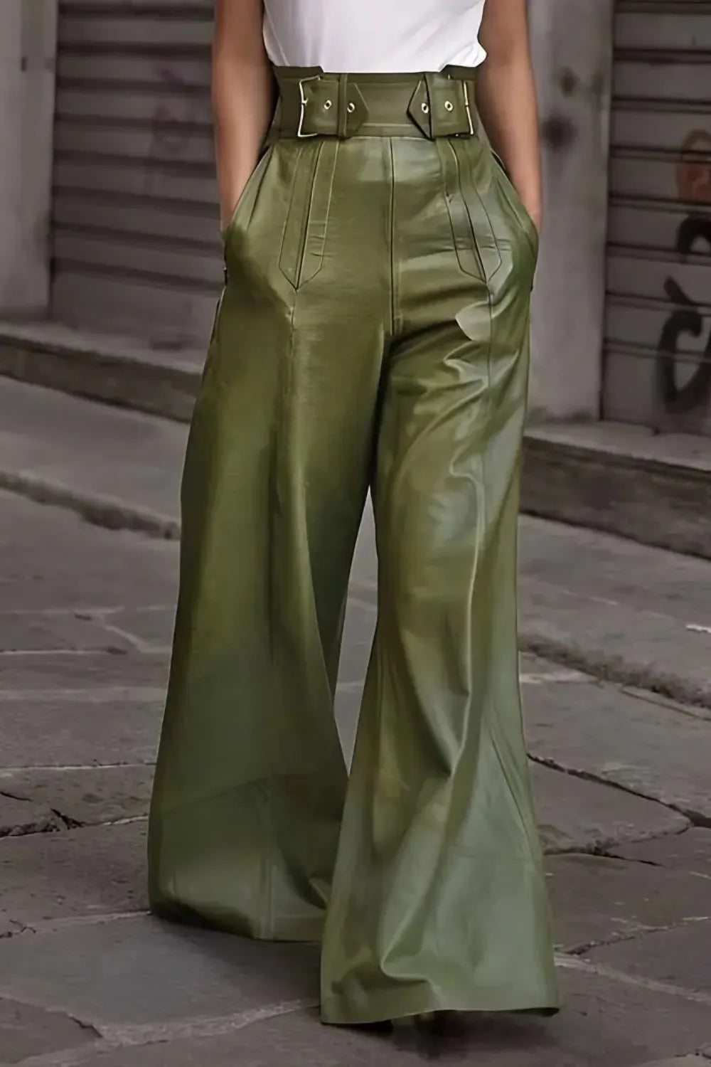 High Waist Wide Flare Pants - Roe Creation