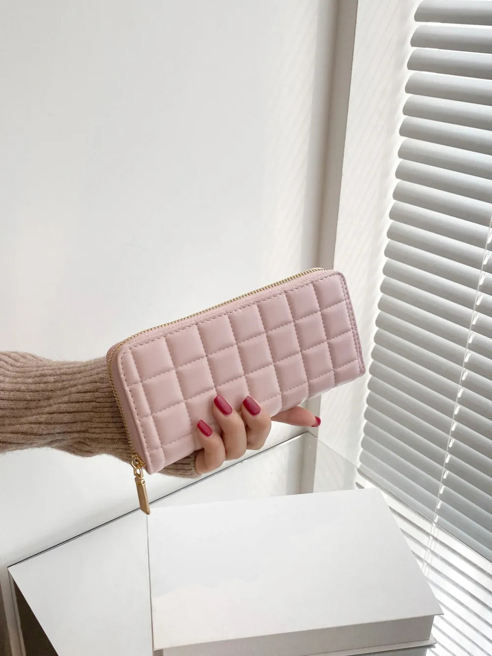 PU Leather Solid Color Wallet - Roe Creation