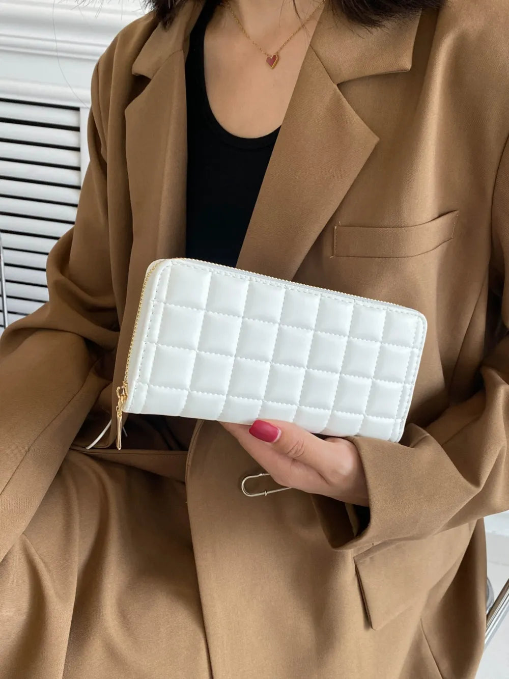 PU Leather Solid Color Wallet - Roe Creation