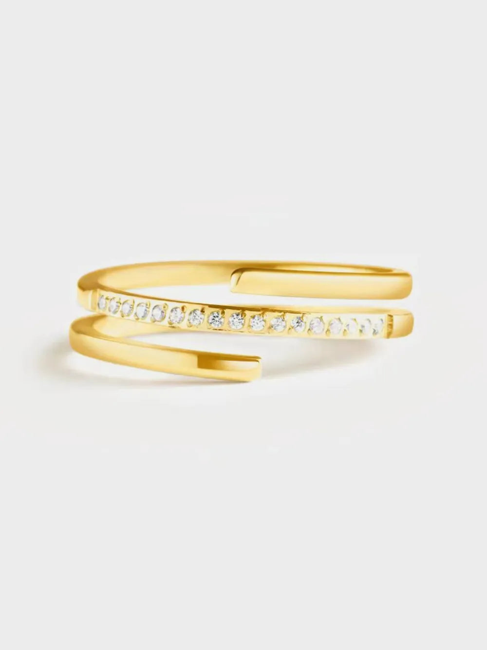 925 Sterling Silver Inlaid Zircon Ring - Roe Creation
