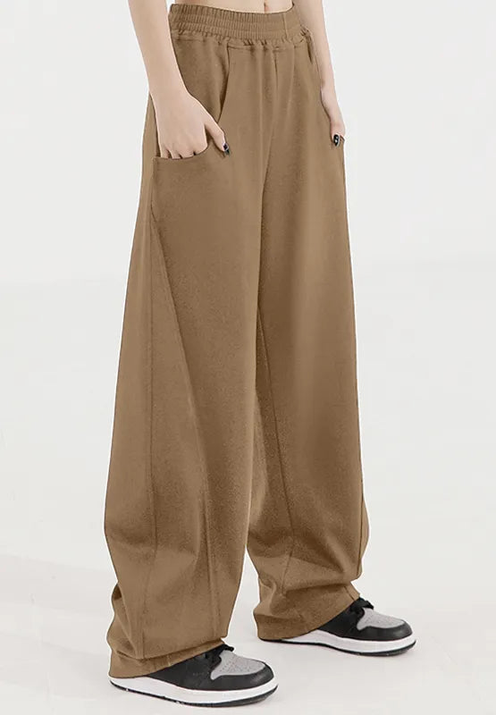 Elastic Waist Sweatpants with Pockets - Roe Creation