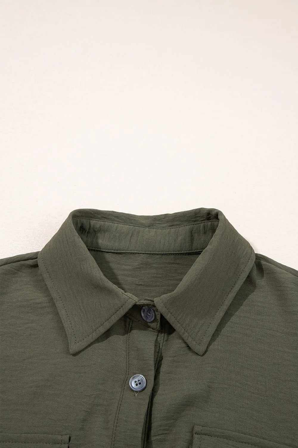 Half Button Belted Utility Short Sleeve Jumpsuit - Roe Creation