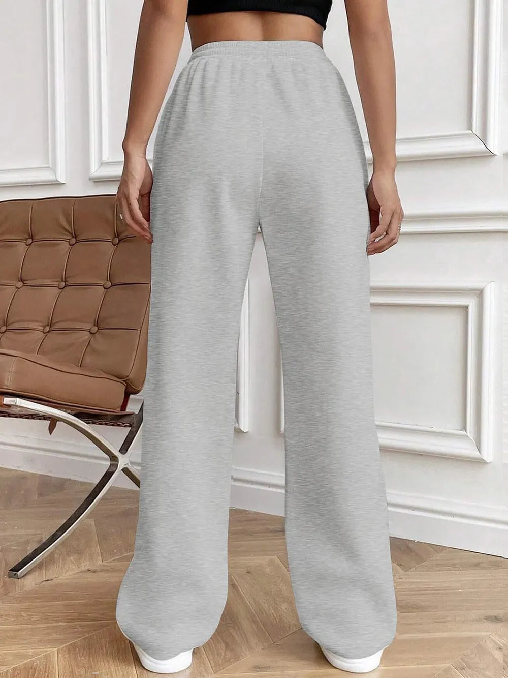 Drawstring Elastic Waist Pants with Pockets - Roe Creation