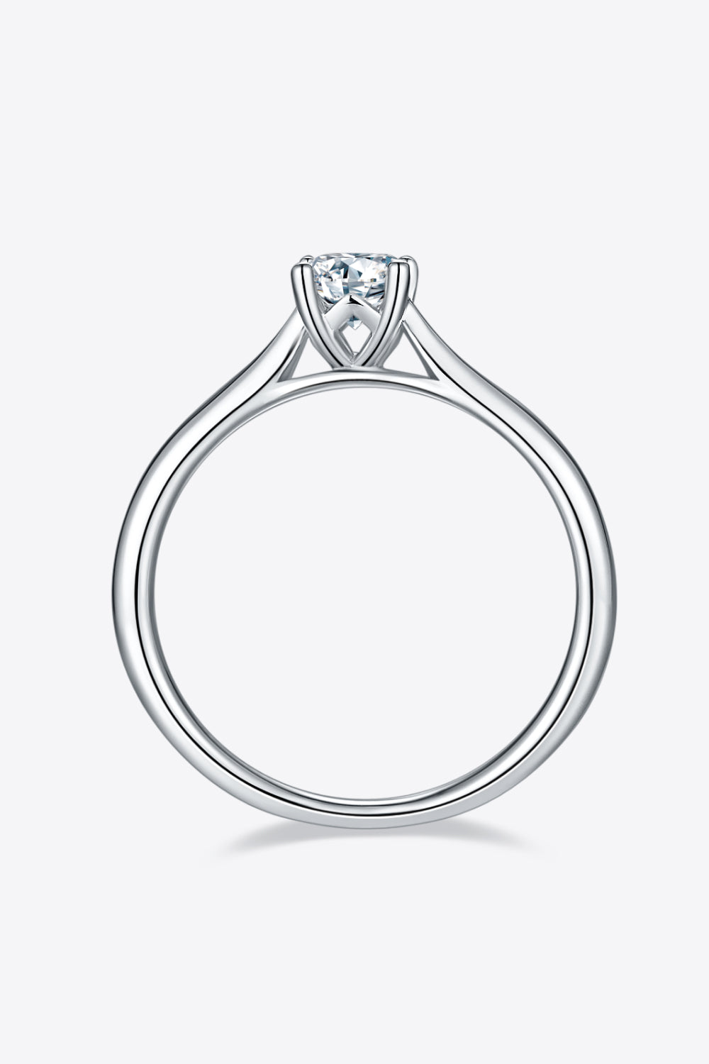 Moissanite 925 Sterling Silver Solitaire Ring - Roe Creation