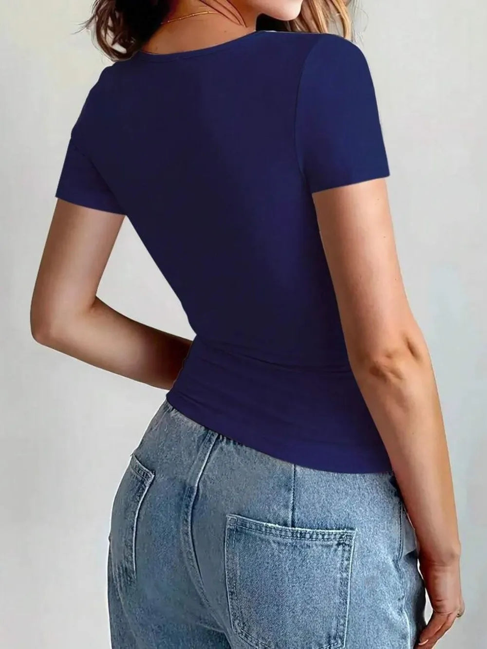 Round Neck Short Sleeve T-Shirt - Roe Creation