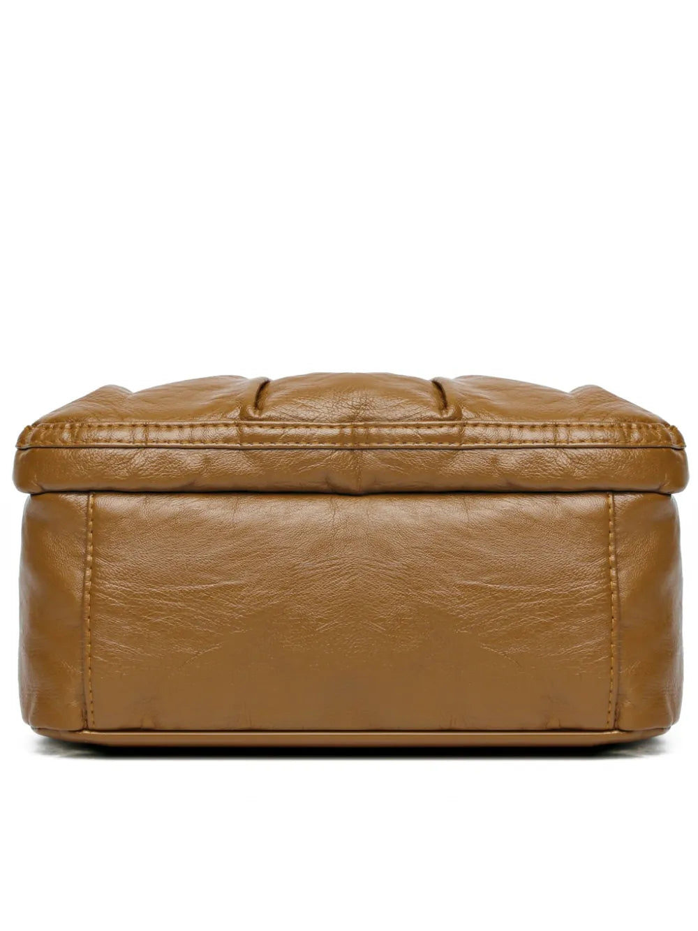 PU Leather Ruched Adjustable Strap Shoulder Bag - Roe Creation