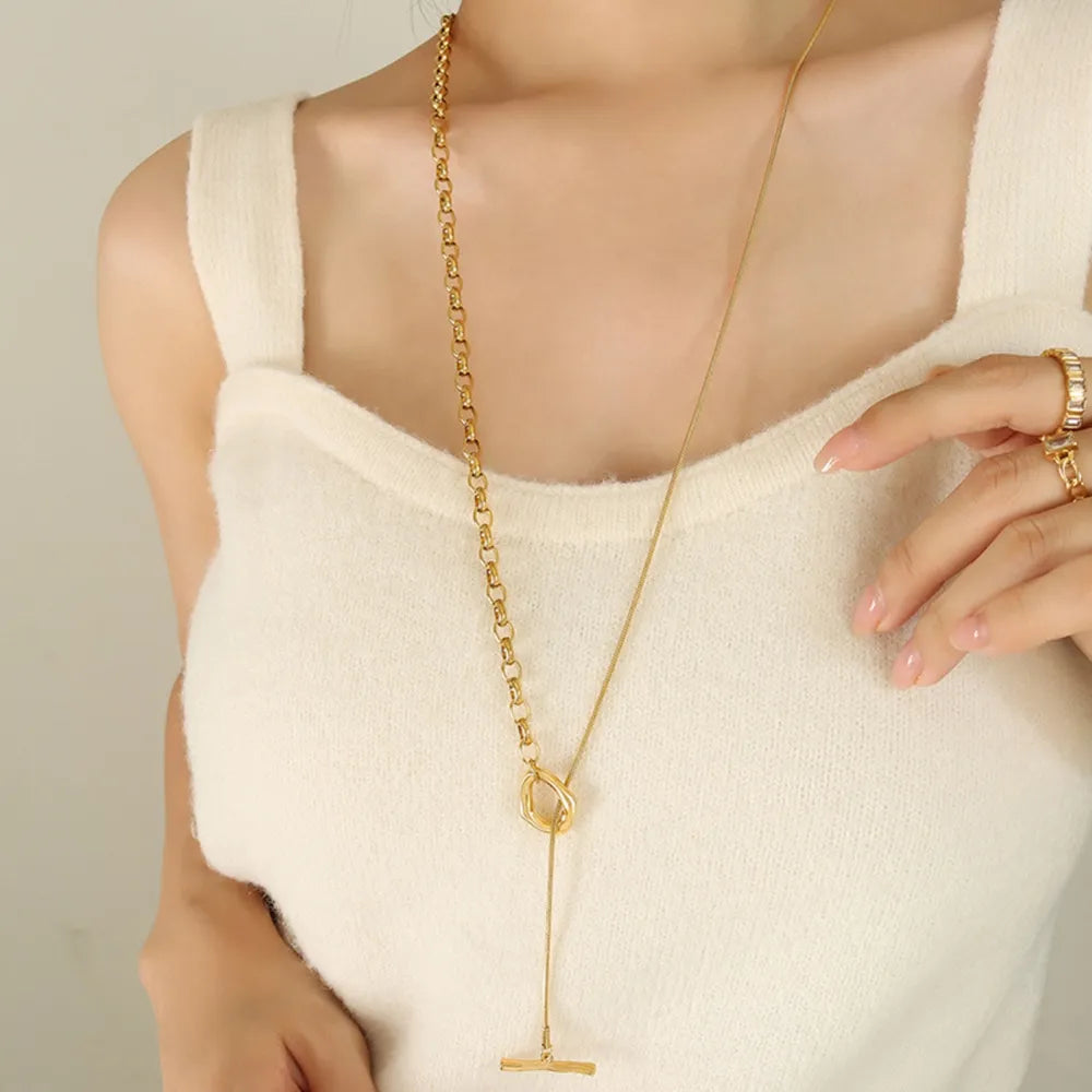 Titanium Steel Chain Necklace - Roe Creation