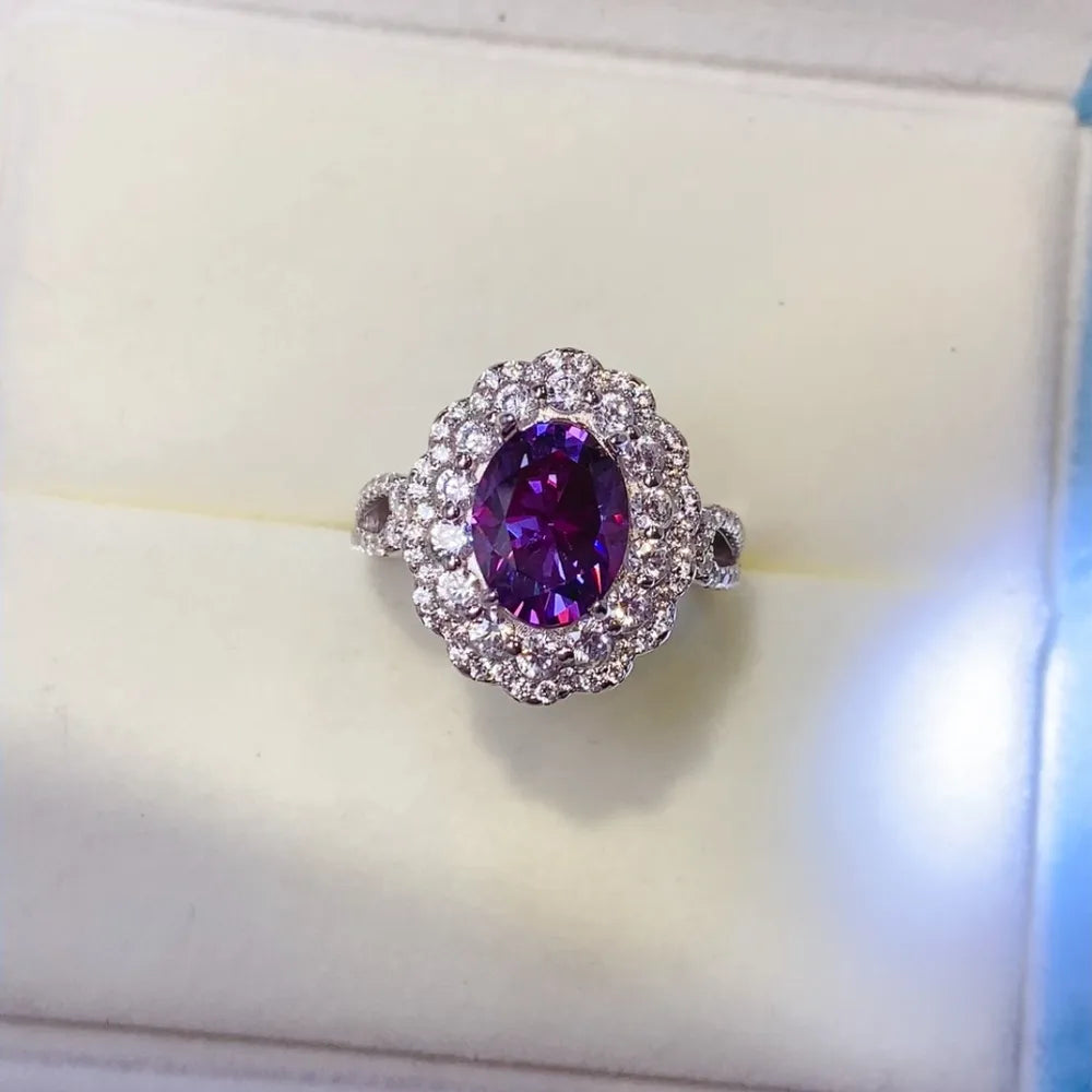 2 Carat Moissanite 925 Sterling Silver Ring - Roe Creation