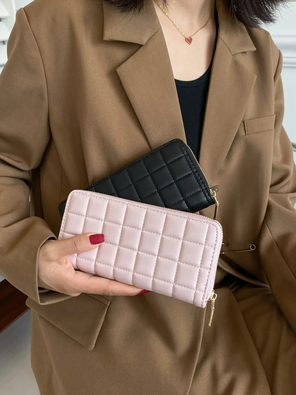 PU Leather Solid Color Wallet - Roe Creation