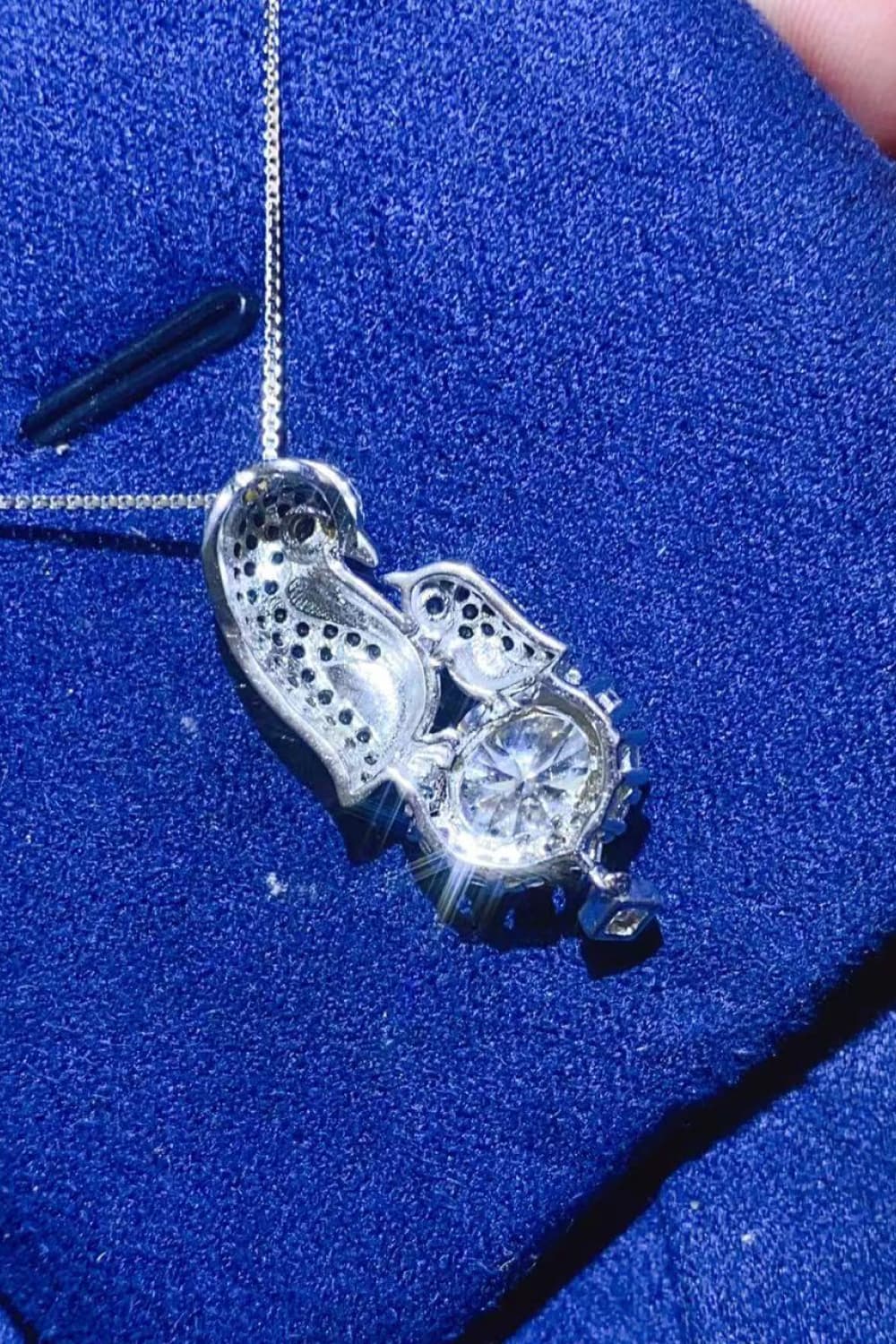 2 Carat Moissanite 925 Sterling Silver Necklace - Roe Creation