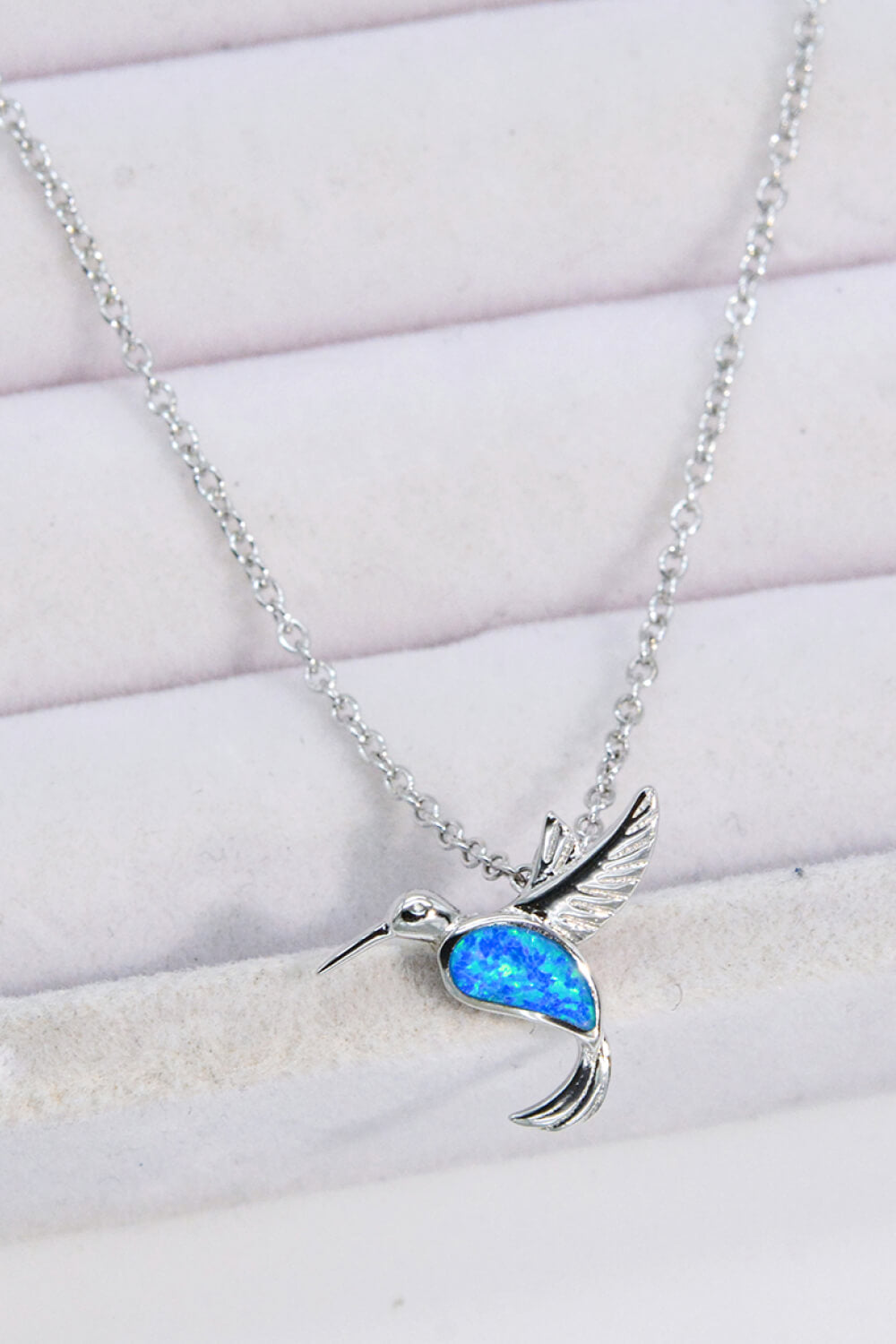Opal Bird 925 Sterling Silver Necklace - Roe Creation