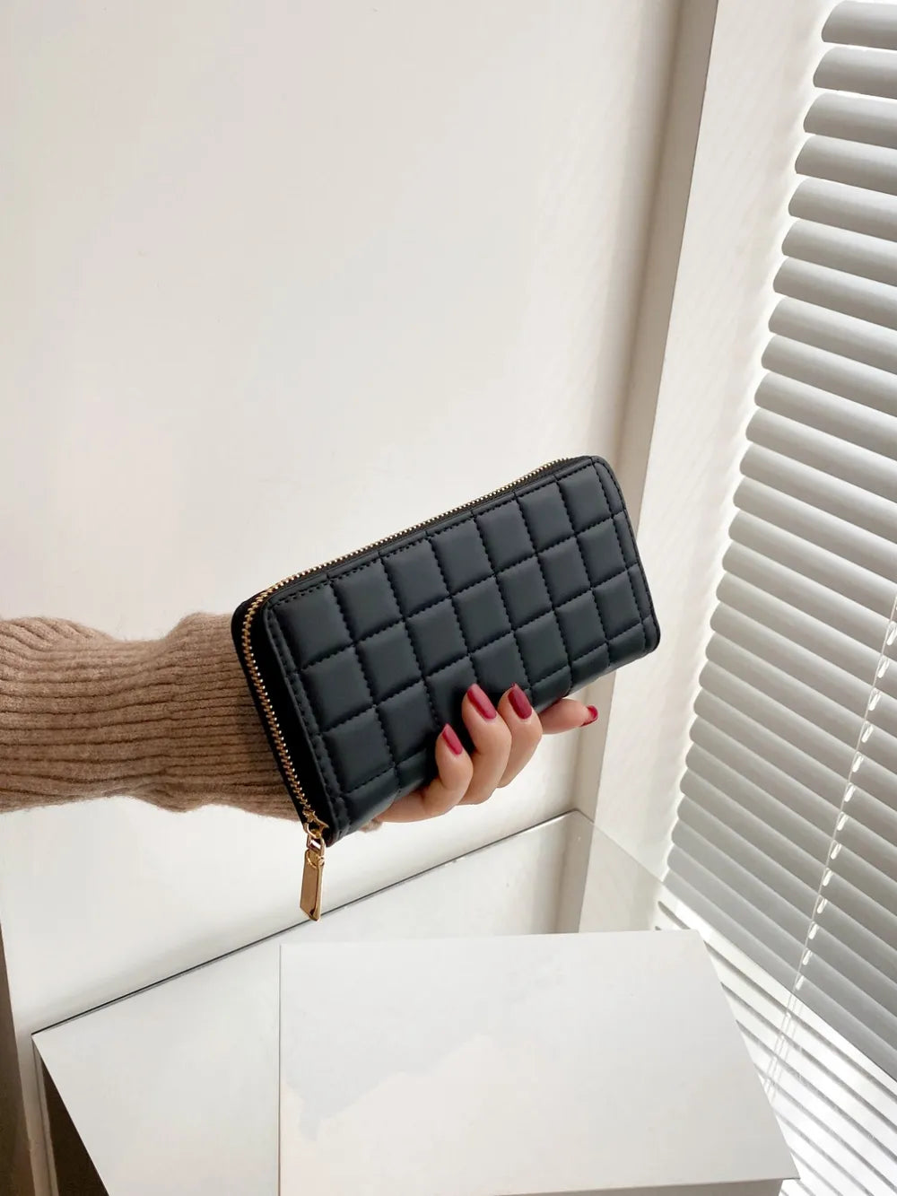 PU Leather Solid Color Wallet - Roe Creation