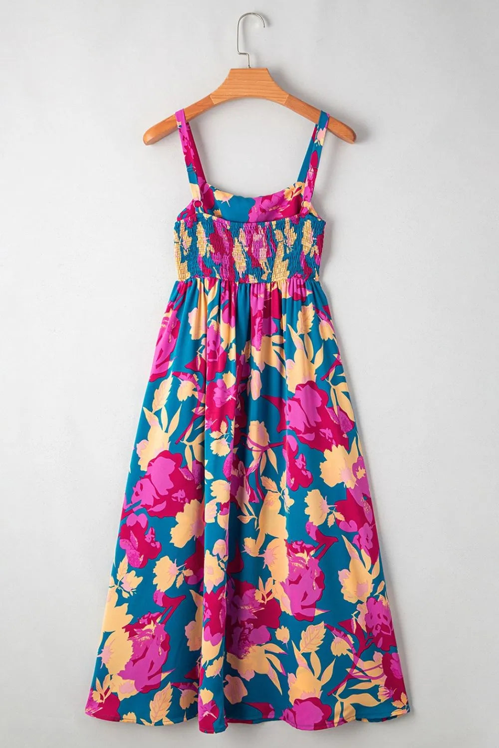 Floral Square Neck Cami Dress with Pockets – Summer Casual Style - Roe Creation