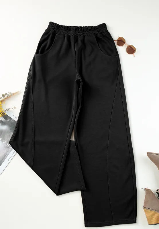 Elastic Waist Sweatpants with Pockets - Roe Creation