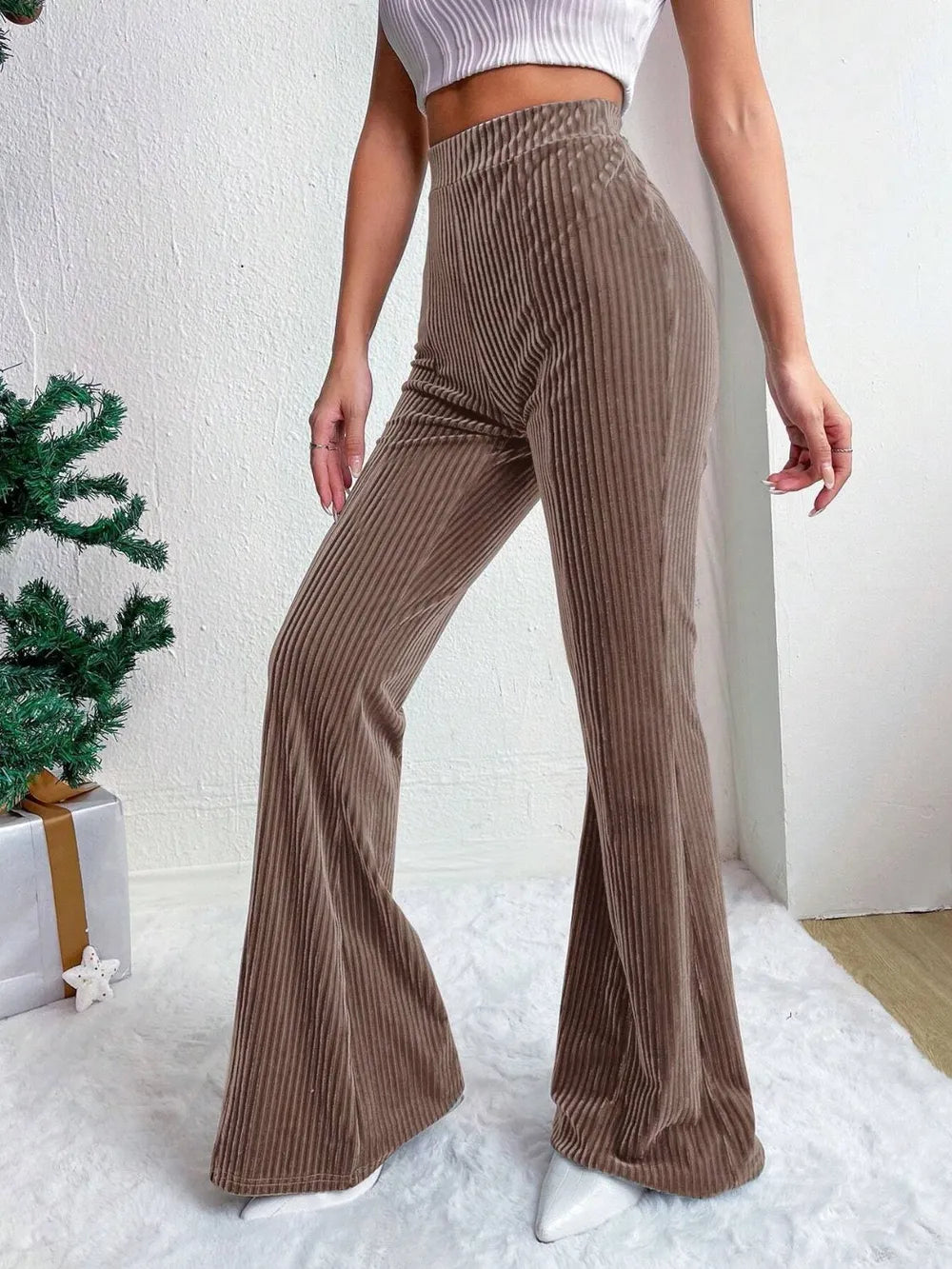 High Waist Flare Pants - Roe Creation