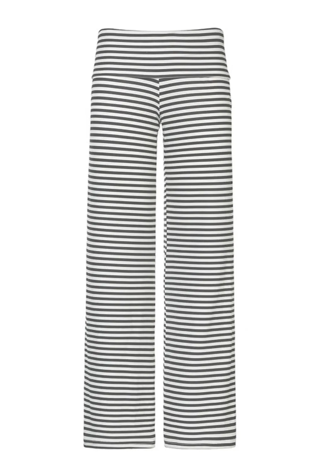 Striped Wide Leg Pants - Roe Creation