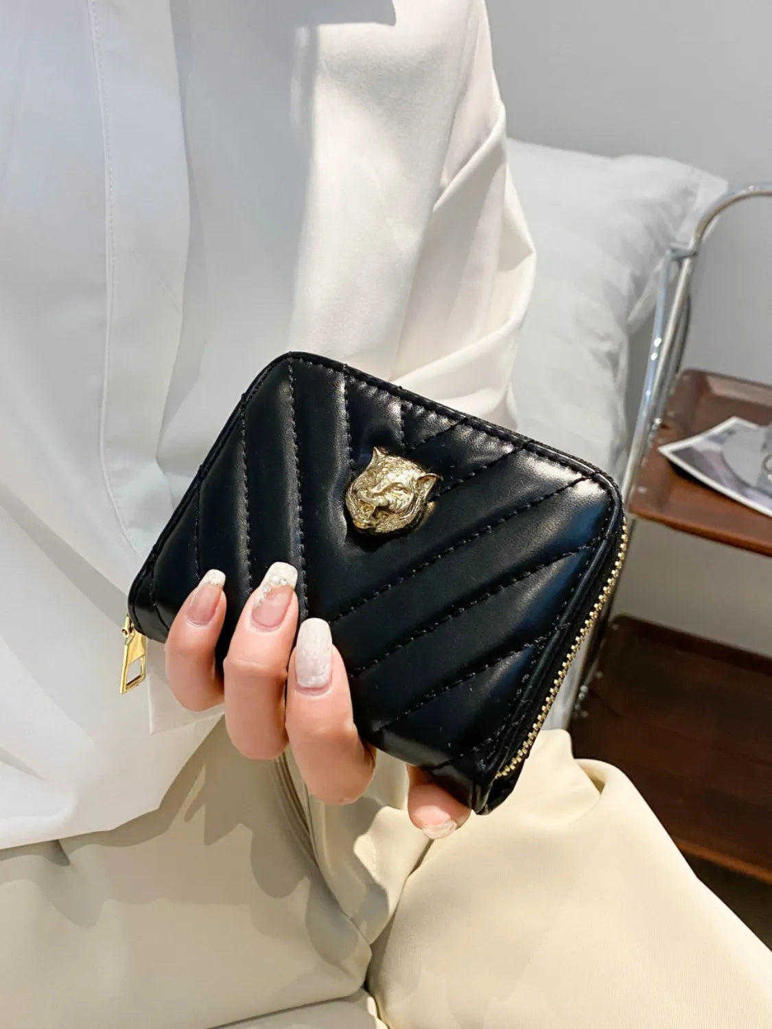 PU leather Solid Color Wallet - Roe Creation