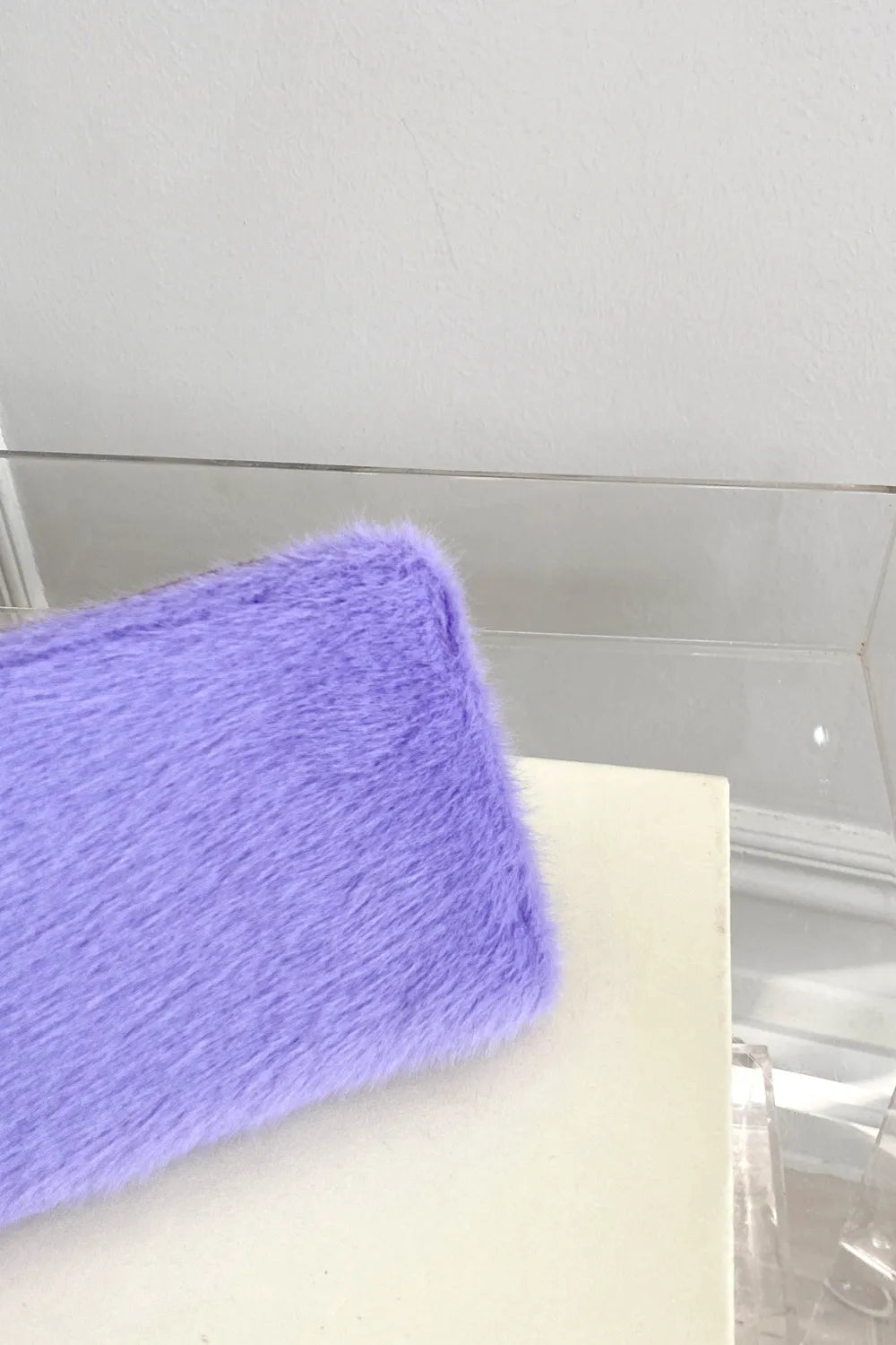 Solid Color Fluff Rectangle Wallet - Roe Creation