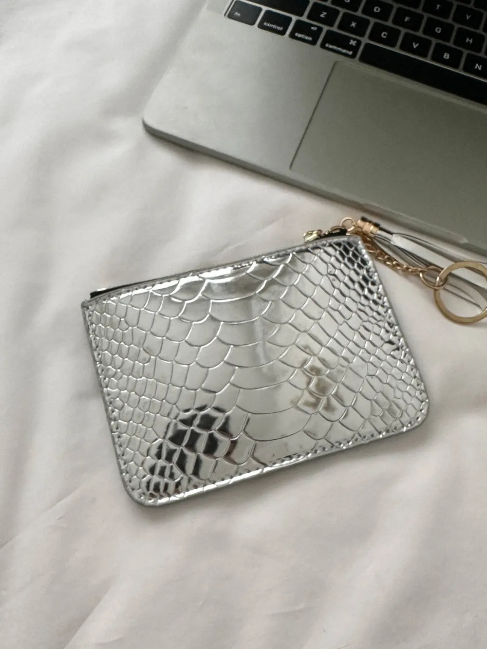 PU Leather Tassel Trim Card Case - Roe Creation