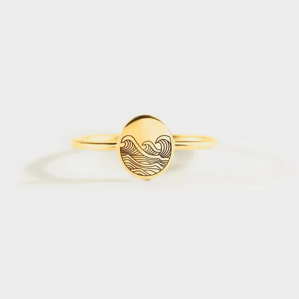 925 Sterling Silver Signet Ring - Roe Creation