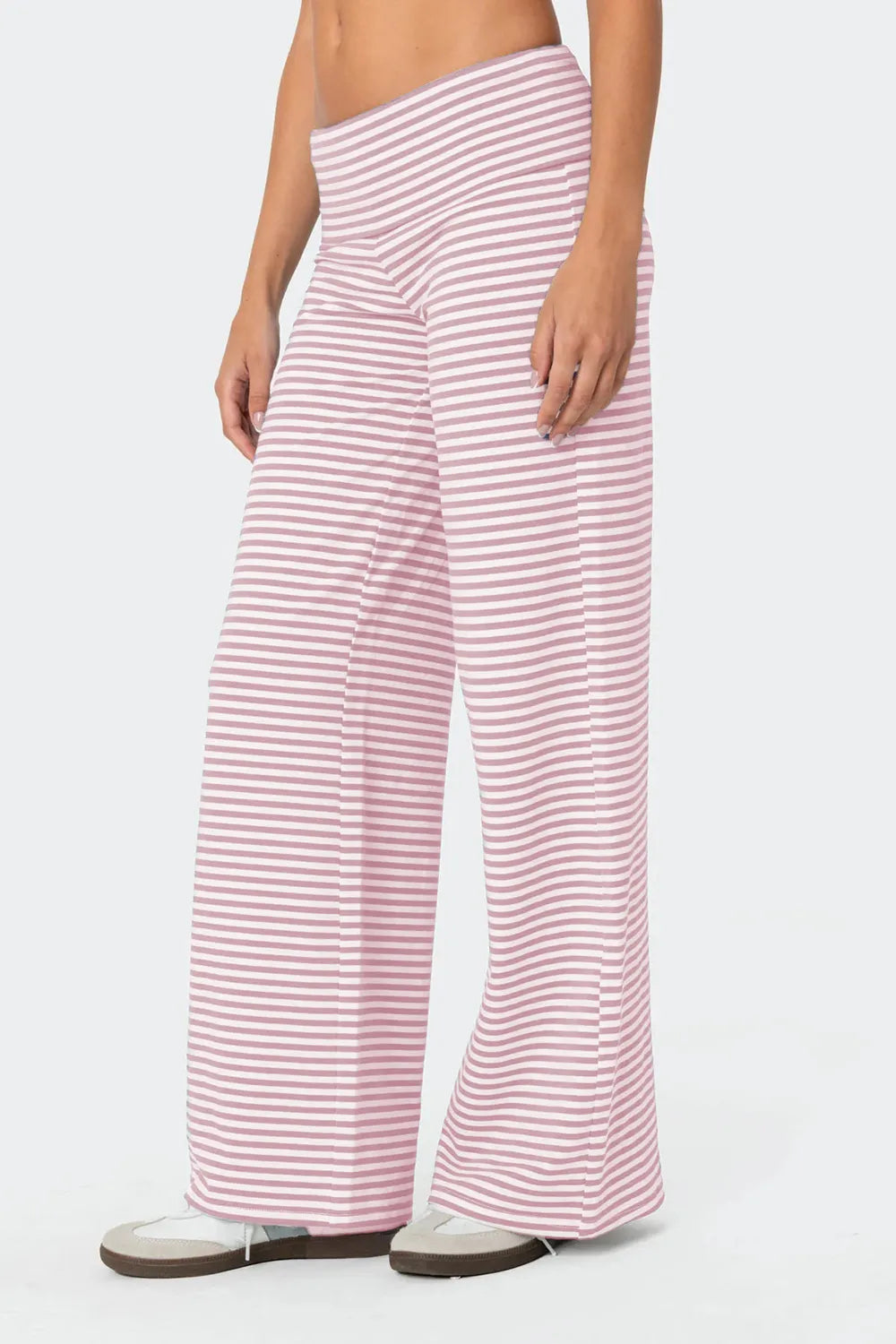Striped Wide Leg Pants - Roe Creation