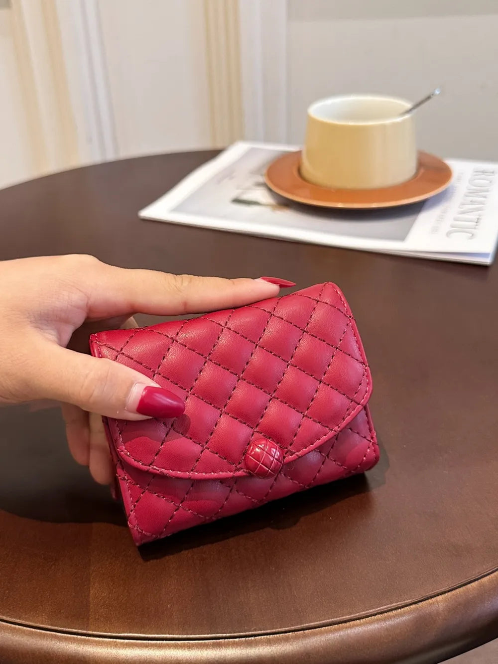 PU Leather Solid Color Wallet - Roe Creation