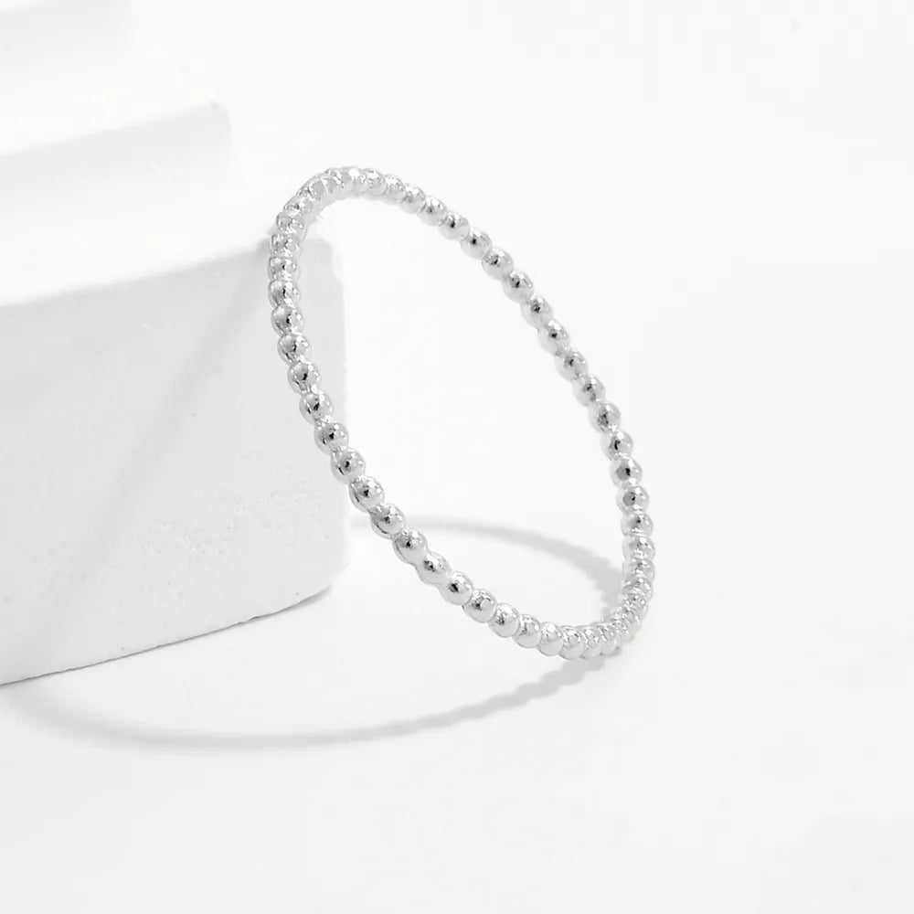 925 Sterling Silver Bead Ring - Roe Creation